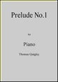 Prelude No.1 (Piano) piano sheet music cover
